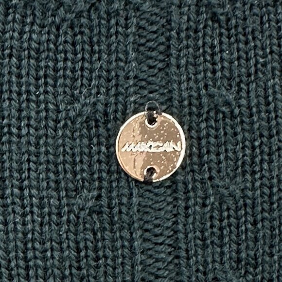 turtleneck sweater dress 100% wool long sleeve forest green N2 US 6 - Picture 12 of 14